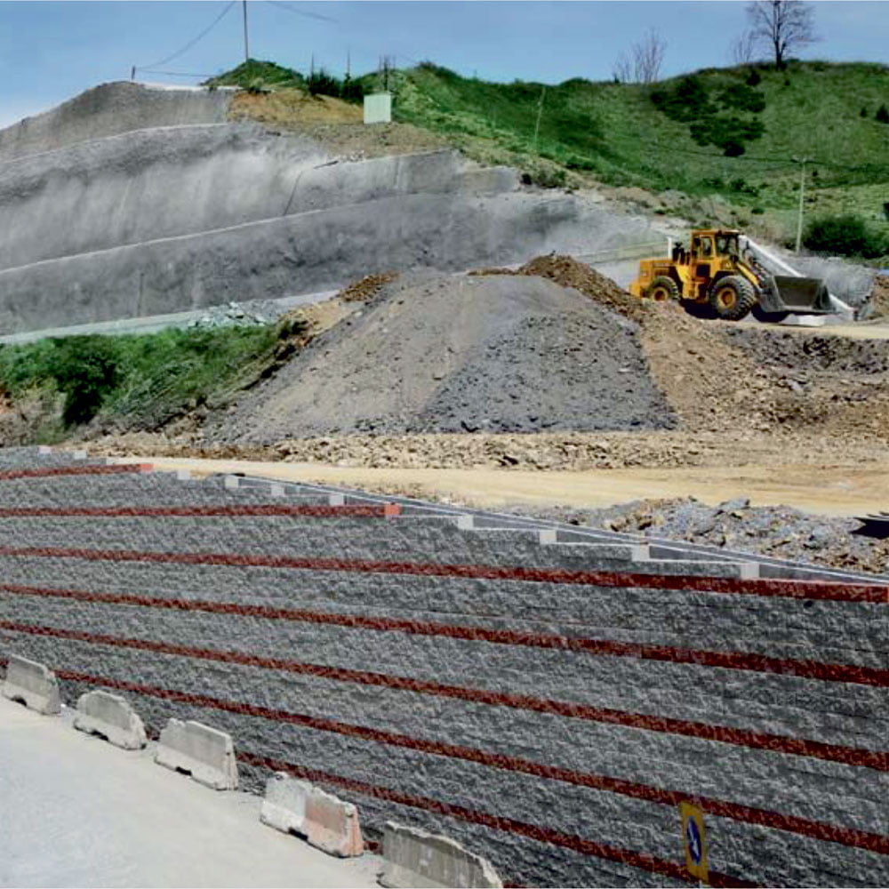 Reinforced Retaining Walls With Geogrid 17 Geogrid Donatılı İstinat Duvarı